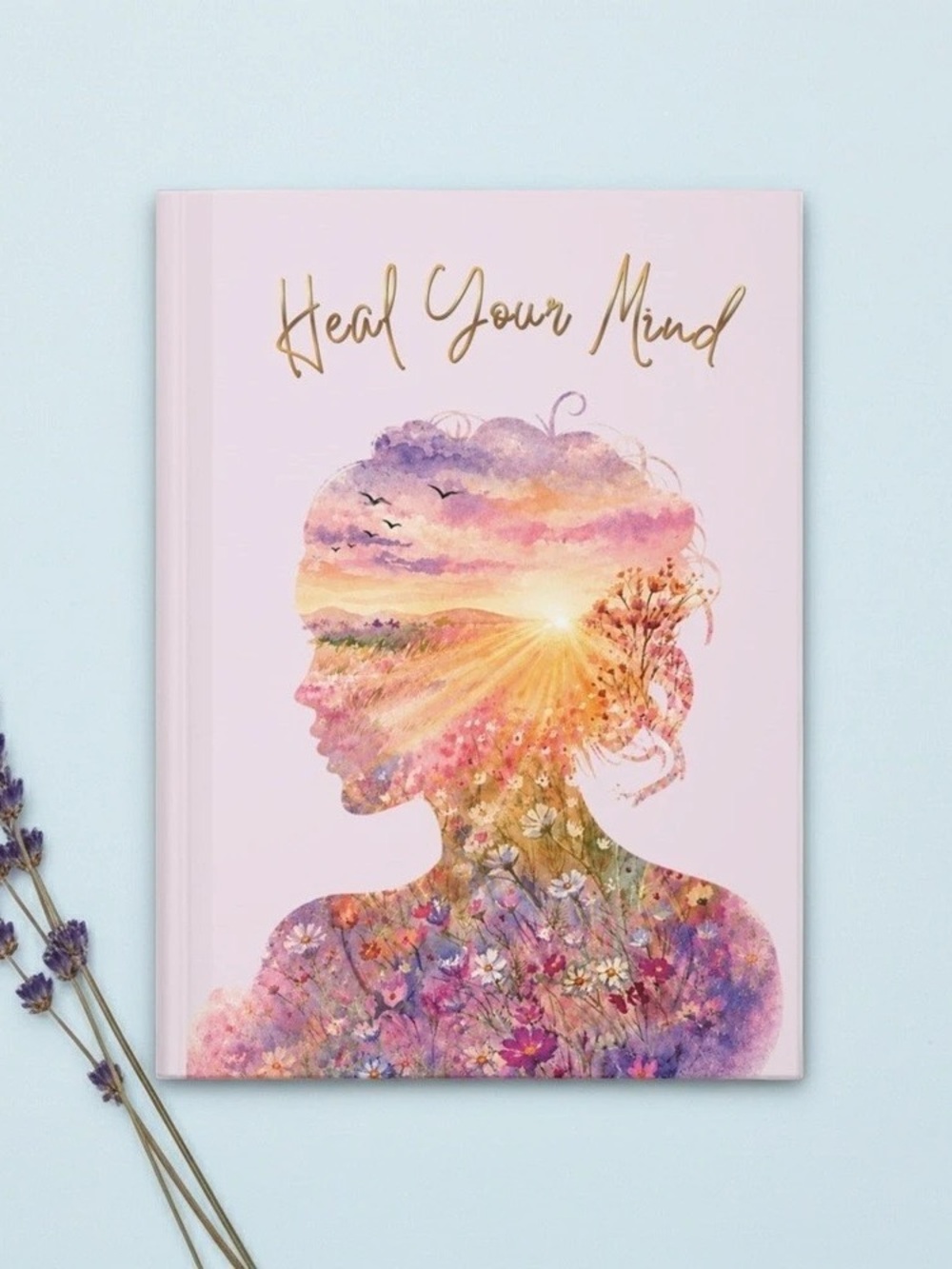 Lined Notebook or Journal in Pink & Purple For Women, Gift, NEW